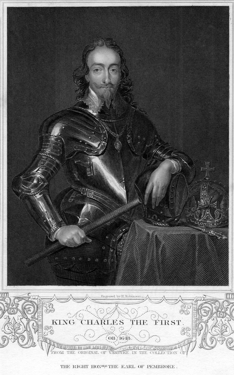 Karel I. Anglický, 19. století. od H. Robinson