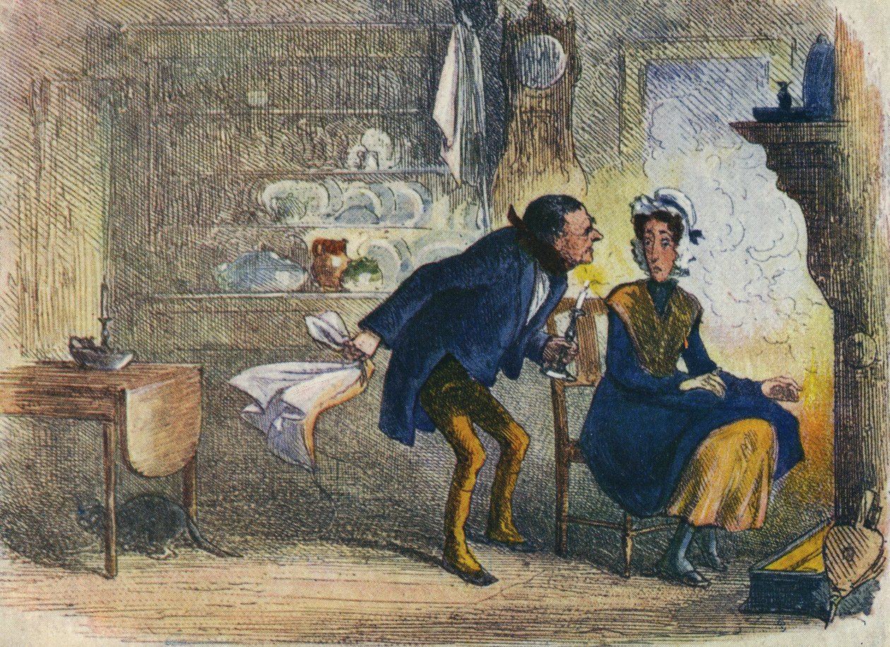 In Dickens Land - Little Dorrit Postcard, 1907 od Hablot Knight Browne