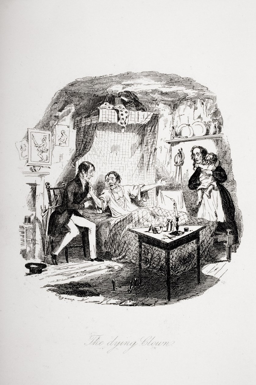 Umírající klaun, ilustrace z 