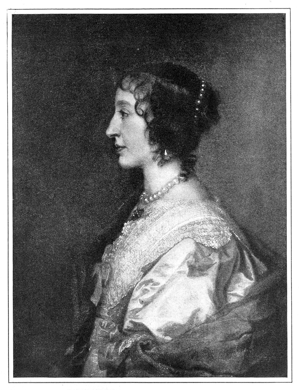 Henrietta Maria Francouzská 1609-1669, 1899. od Hanfstaengel