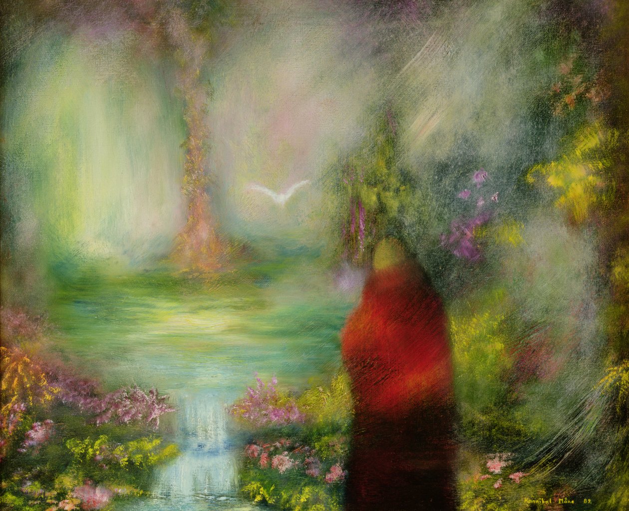 Tibetský mnich, 1989 od Hannibal Mane