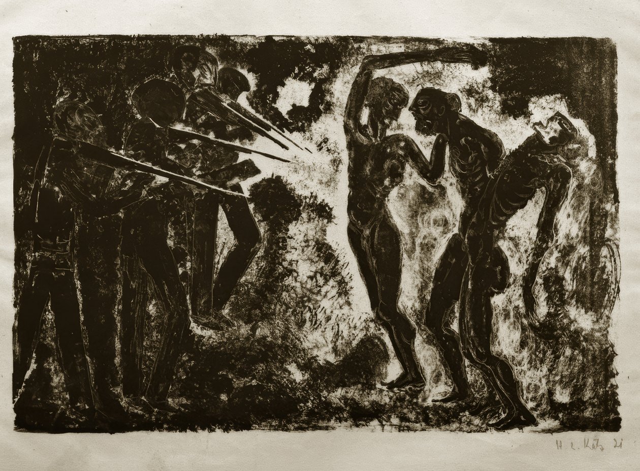 Tanec smrti z roku 1919: Standgericht / Poprava od Hanns Ludwig Katz
