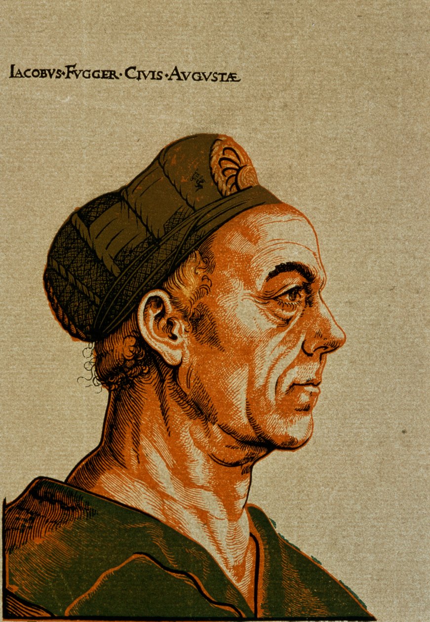 Jakob Fugger II, 151112 (chiaroscuro dřevoryt) od Hans Burgkmair