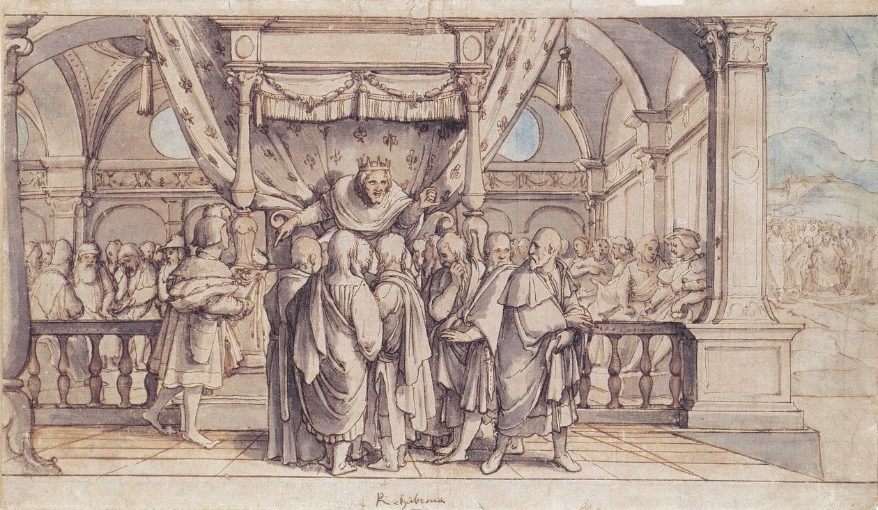 Rehoboams Drzost od Hans Holbein der Jüngere