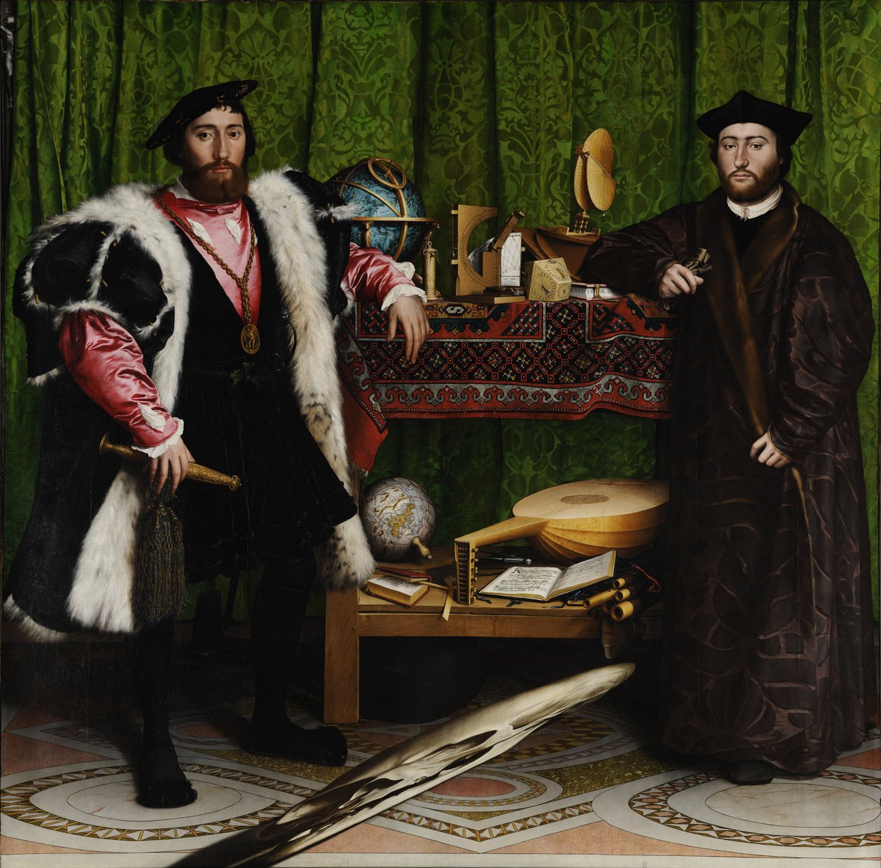 Velvyslanci od Hans Holbein der Jüngere