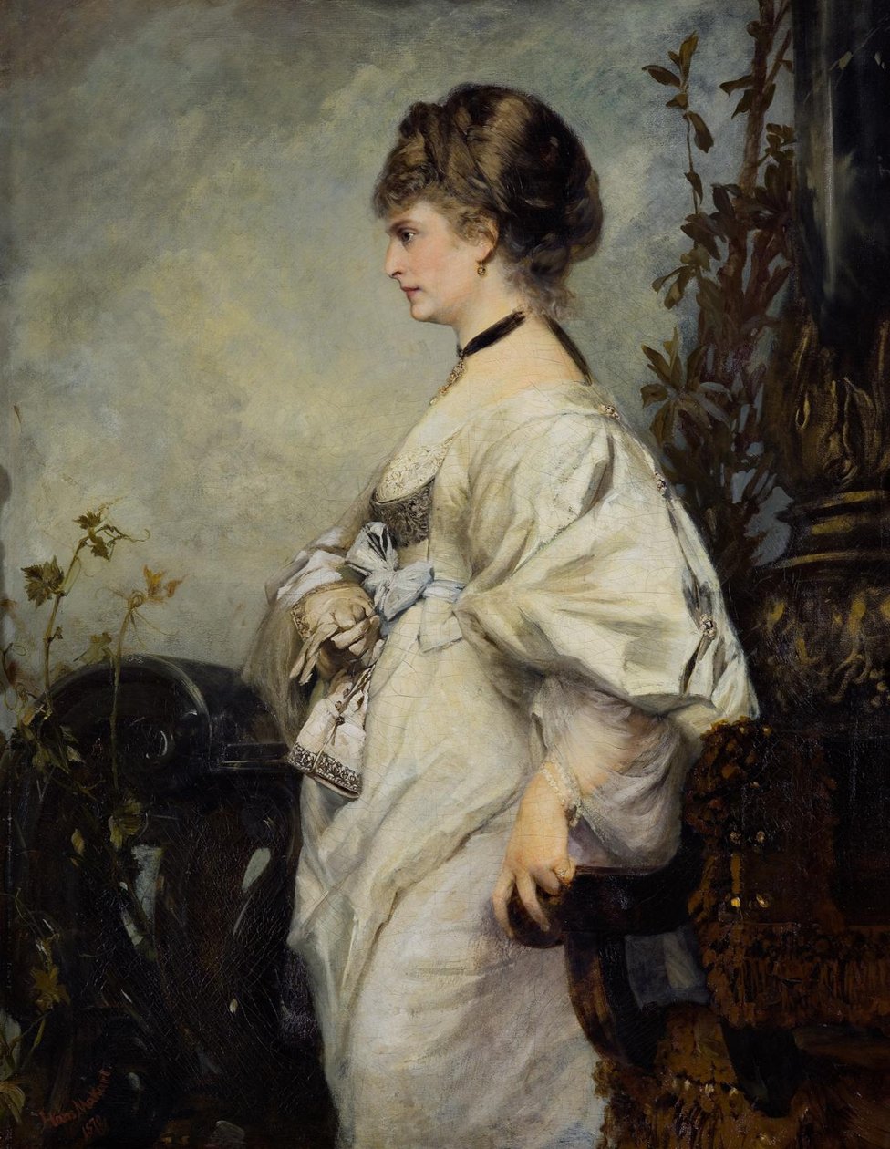 Magdalena Plachn Angličtina: Portrét Magdalena Plachn od Hans Makart