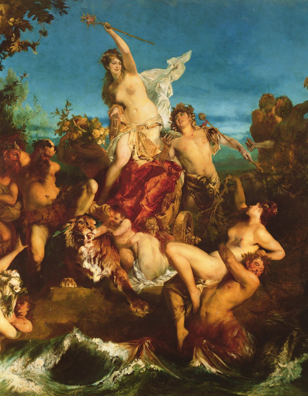 Triumf Ariadny od Hans Makart