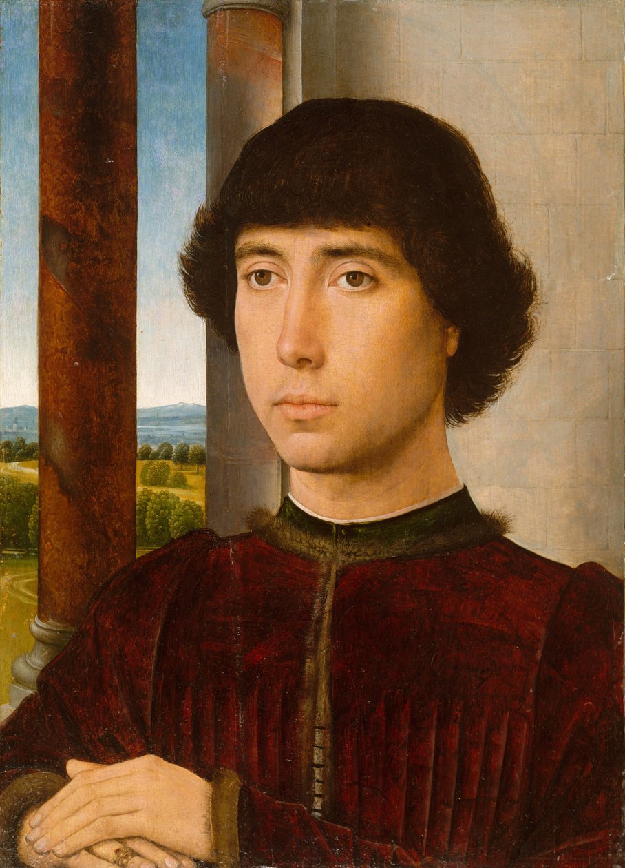 Portrét mladého muže, c.1470-75 od Hans Memling