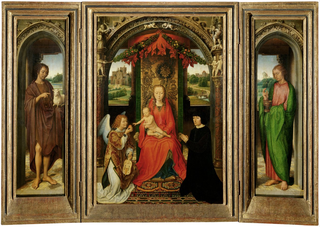 Malý triptych svatého Jana Křtitele od Hans Memling