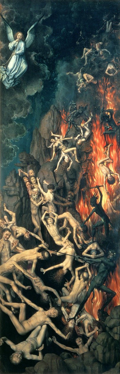Poslední soud, 1473 olej na detailu panelu 144071 od Hans Memling