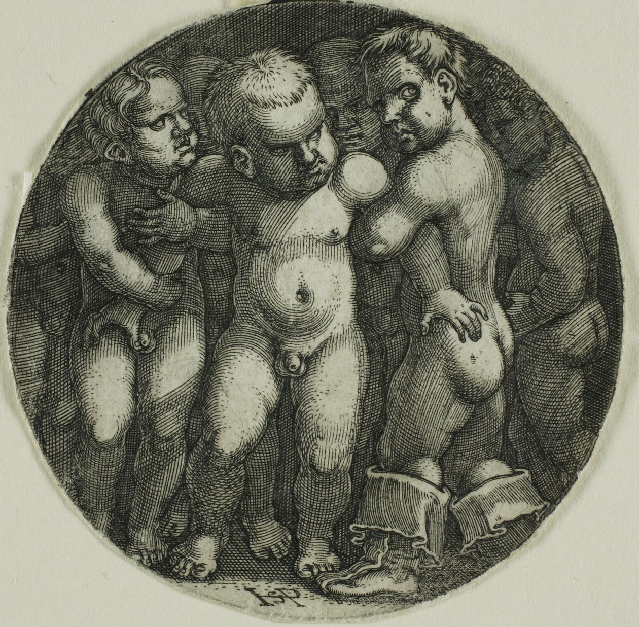 Osm nahých chlapců od Hans Sebald Beham