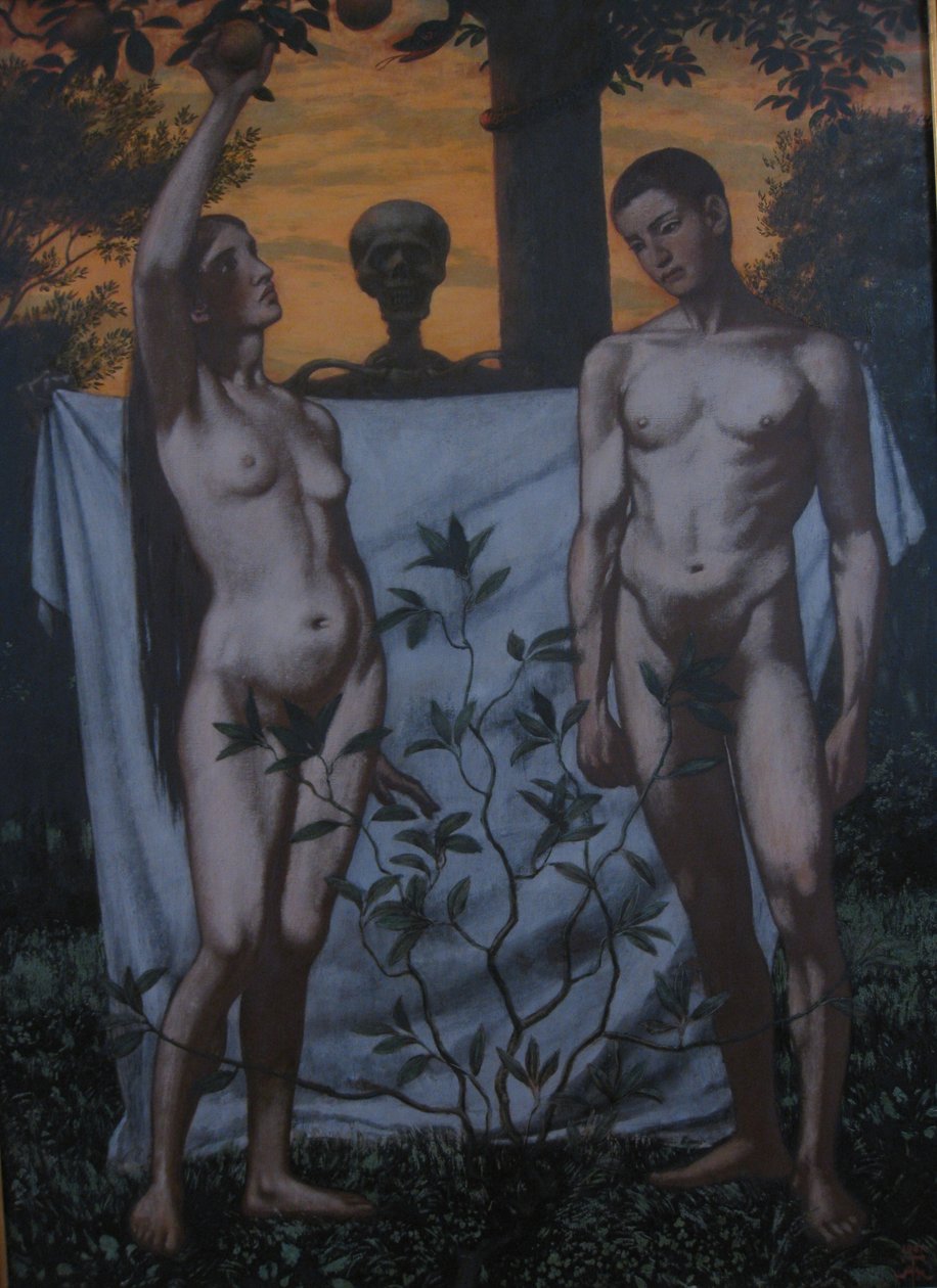 Adam a Eva od Hans Thoma
