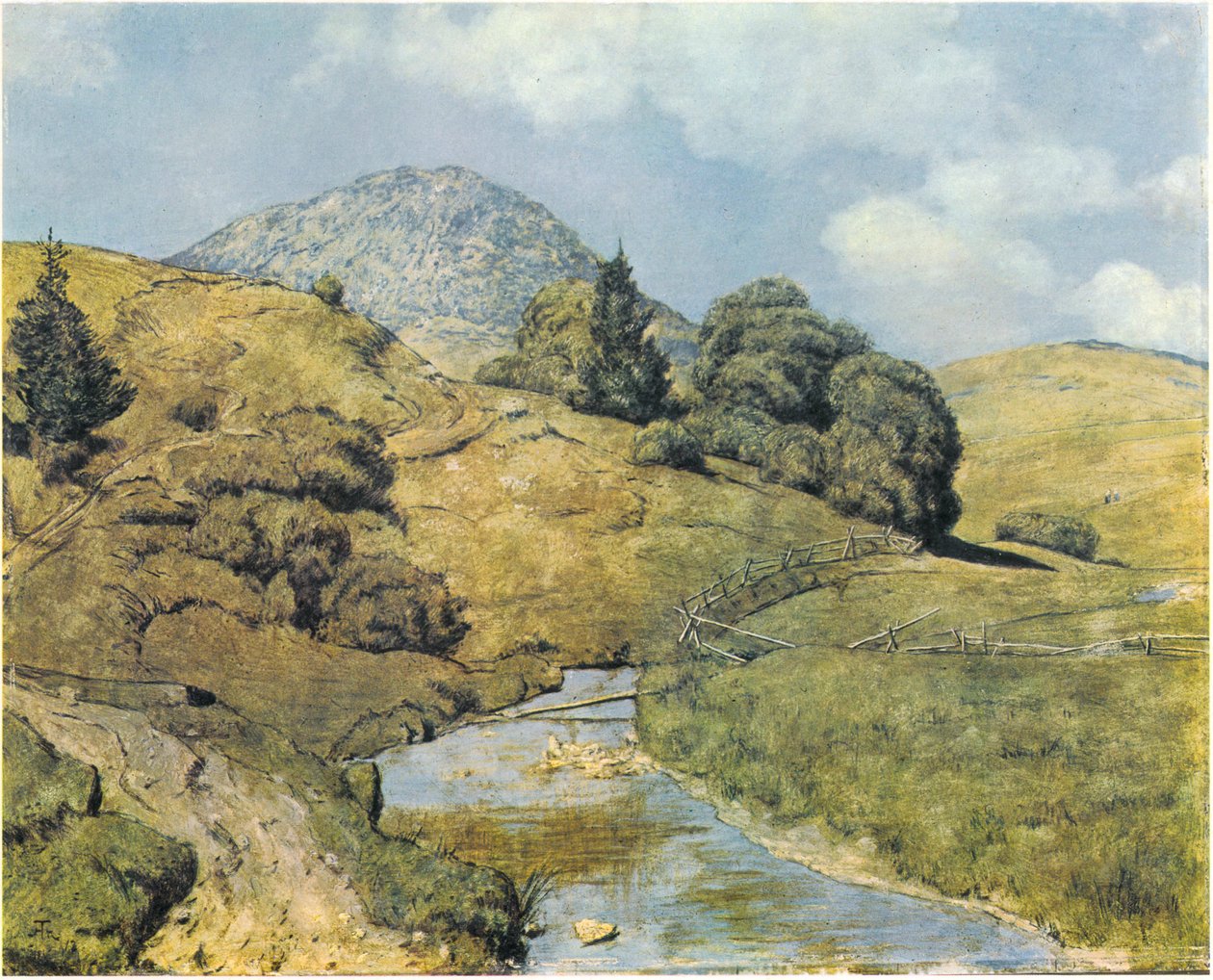 Blössling poblíž Bernau od Hans Thoma