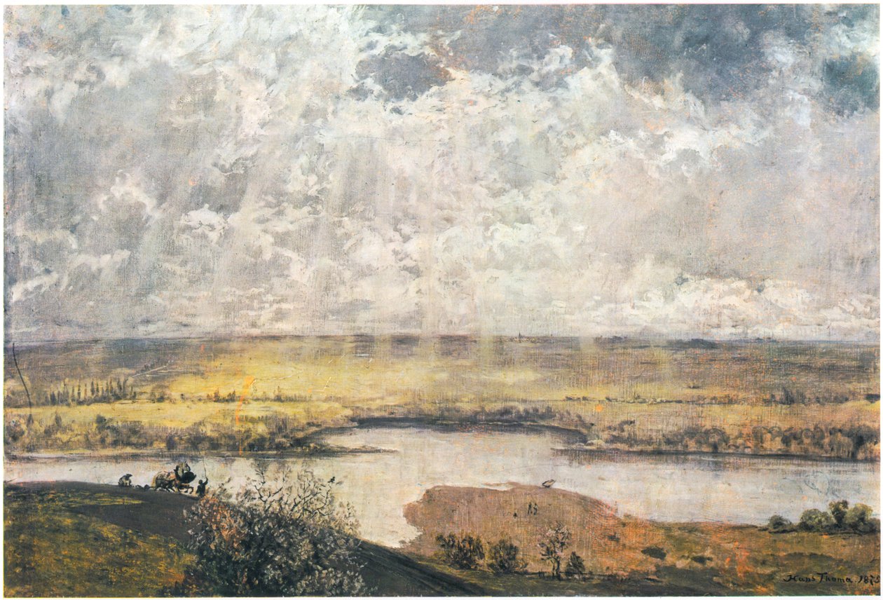 Mainlandschaft / Mainebene od Hans Thoma
