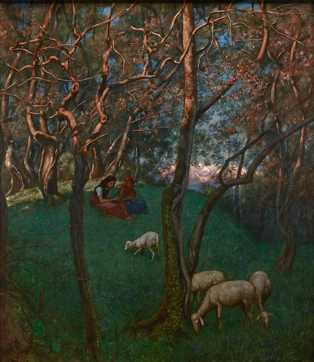 Olivový háj u Gardského jezera od Hans Thoma