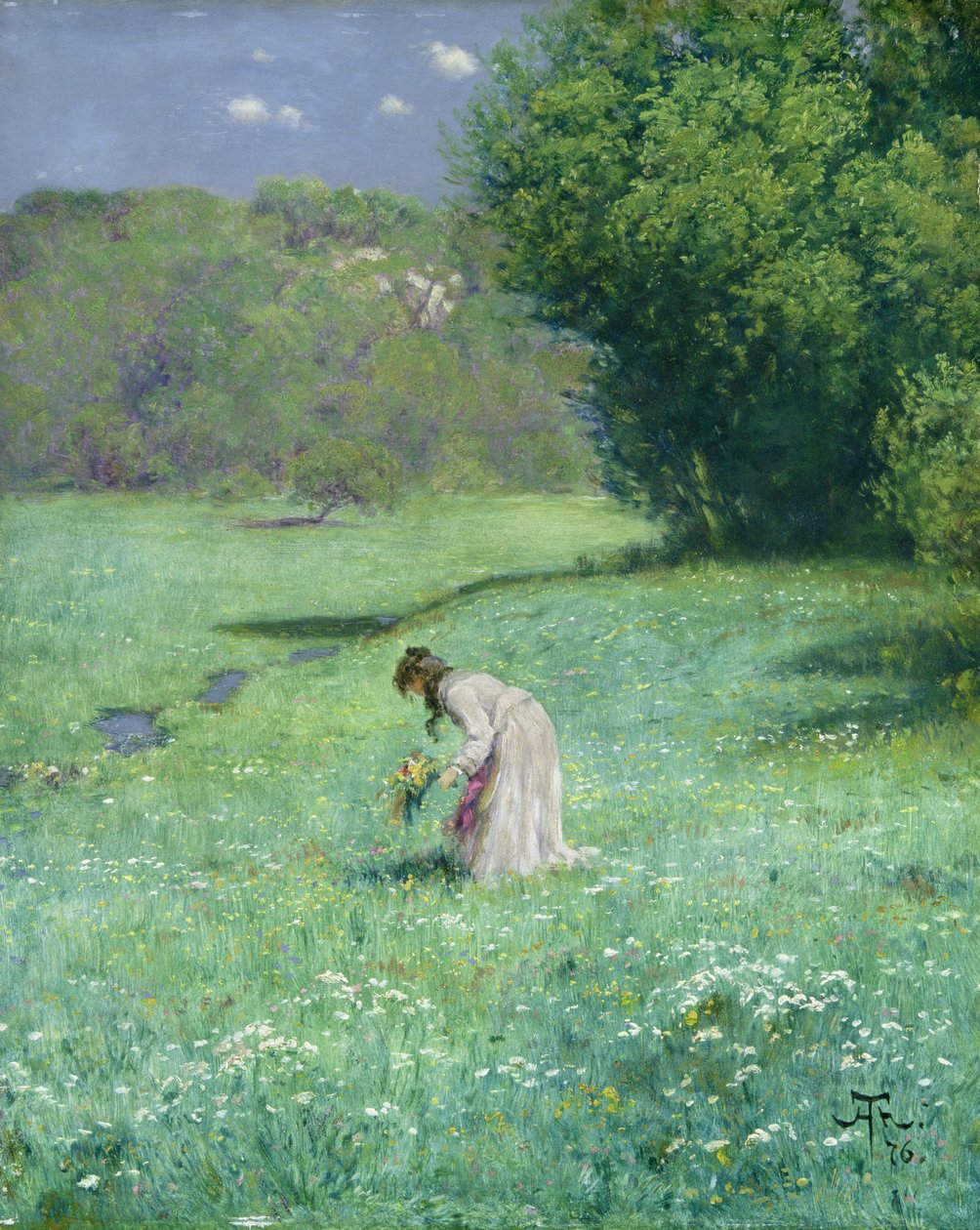 Woodland Meadow, 1876 od Hans Thoma