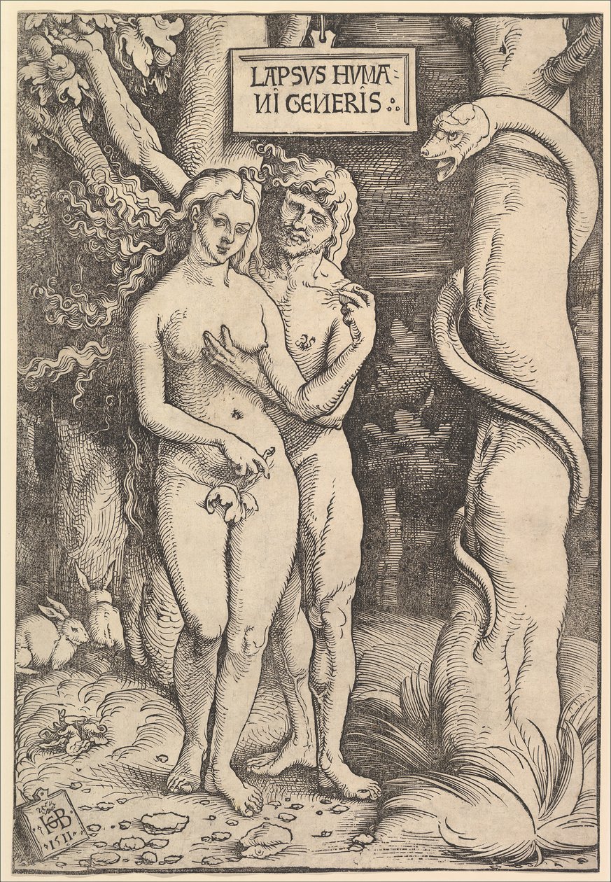 Adam a Eva, 1511. od Hans Baldung