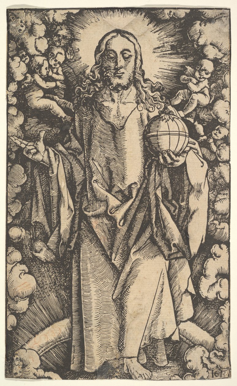Kristus s glóbem, 15.-16. století. od Hans Baldung