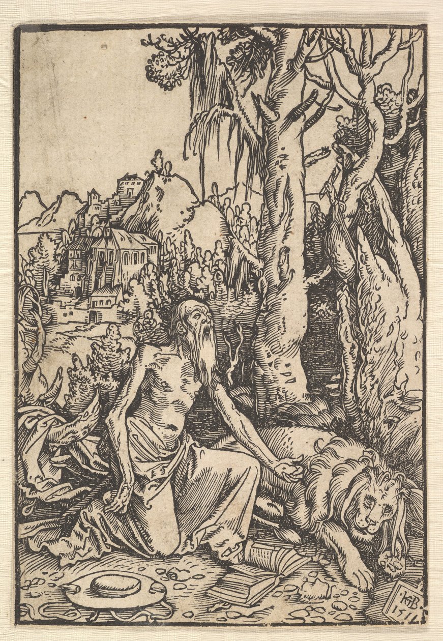 Svatý Jeroným v poušti, 1511. od Hans Baldung