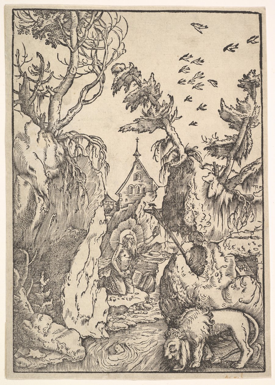 St. Jerome in the Desert, ca. 1511. od Hans Baldung