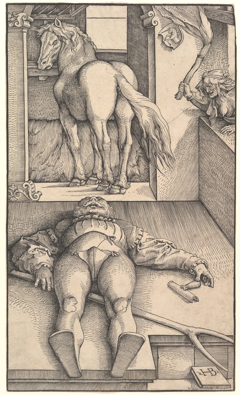 The Bewitched Groom, ca. 1544. od Hans Baldung