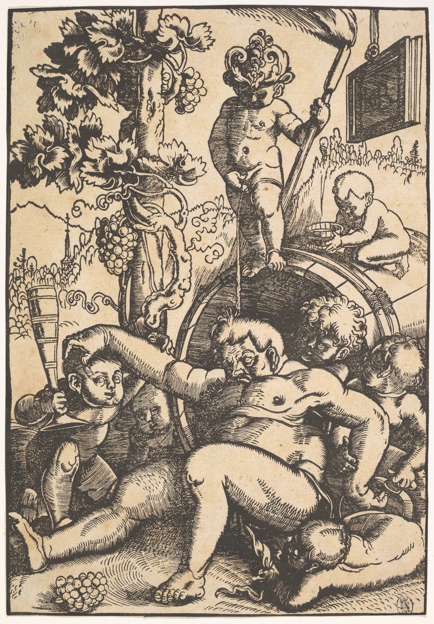 Opilý Bacchus, ca. 1520. od Hans Baldung