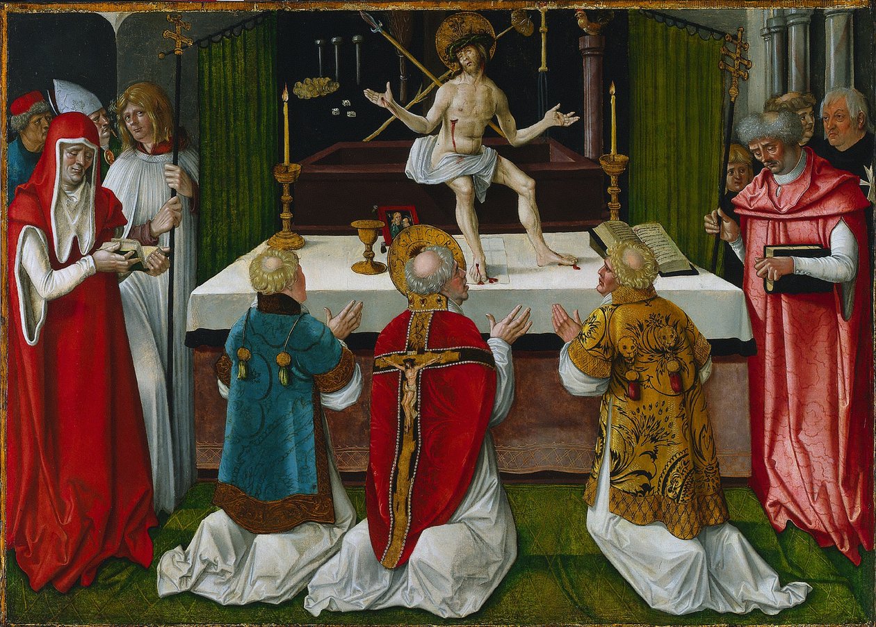 Mše svatého Řehoře od Hans Baldung
