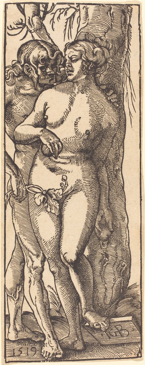 Adam a Eva, 1519 od Hans Baldung Grien