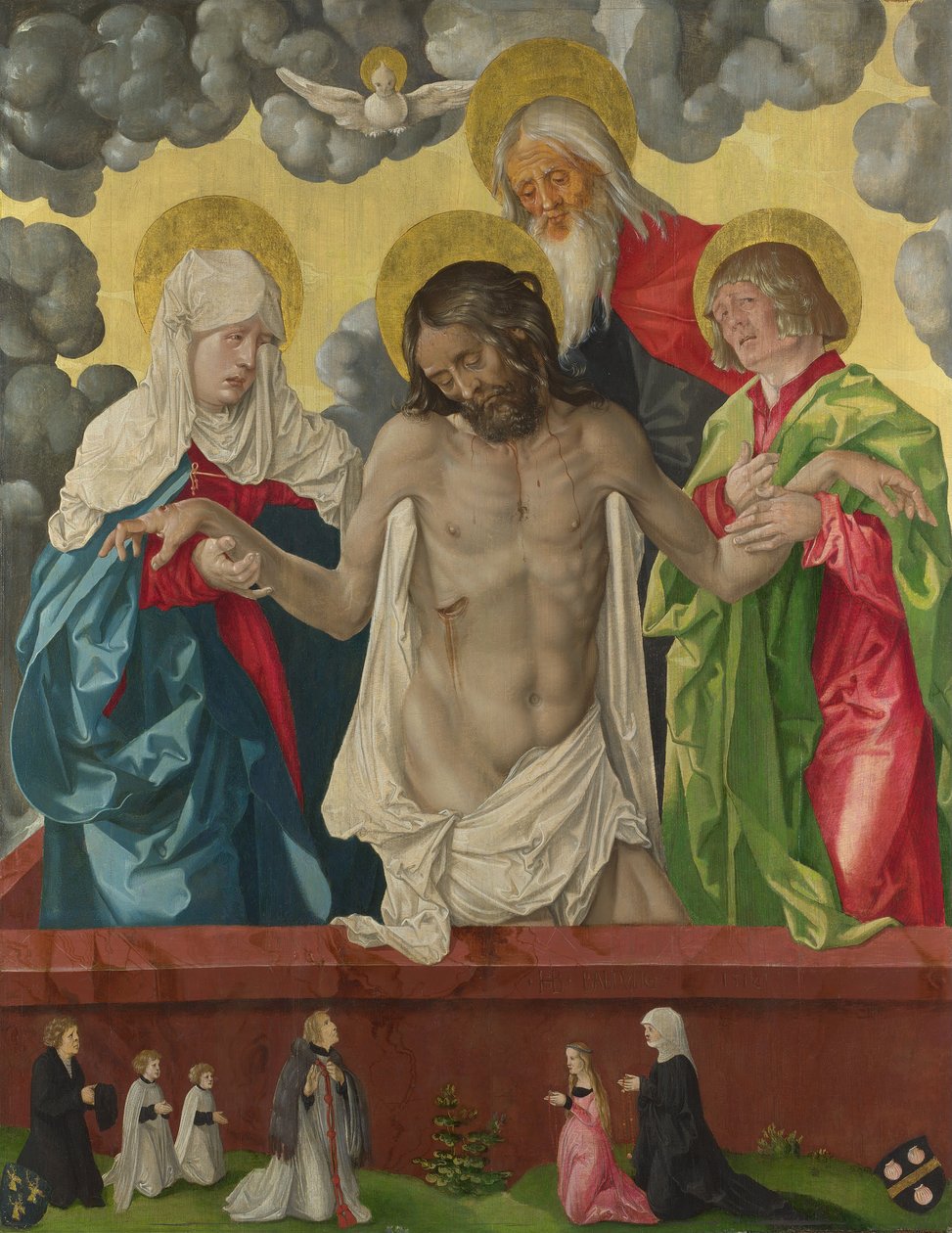 Trojice a mystická pieta od Hans Baldung Grien