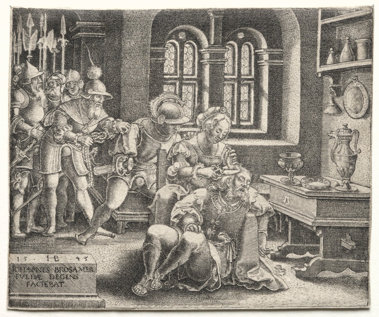 Samson a Dalila, 1545. od Hans Brosamer