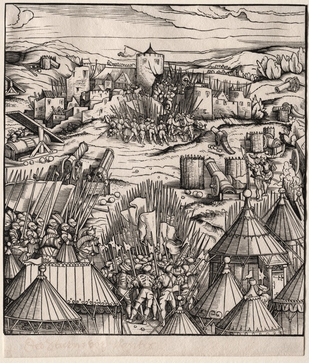 Bouře v Nantes, 1512-1515. od Hans Burgkmair