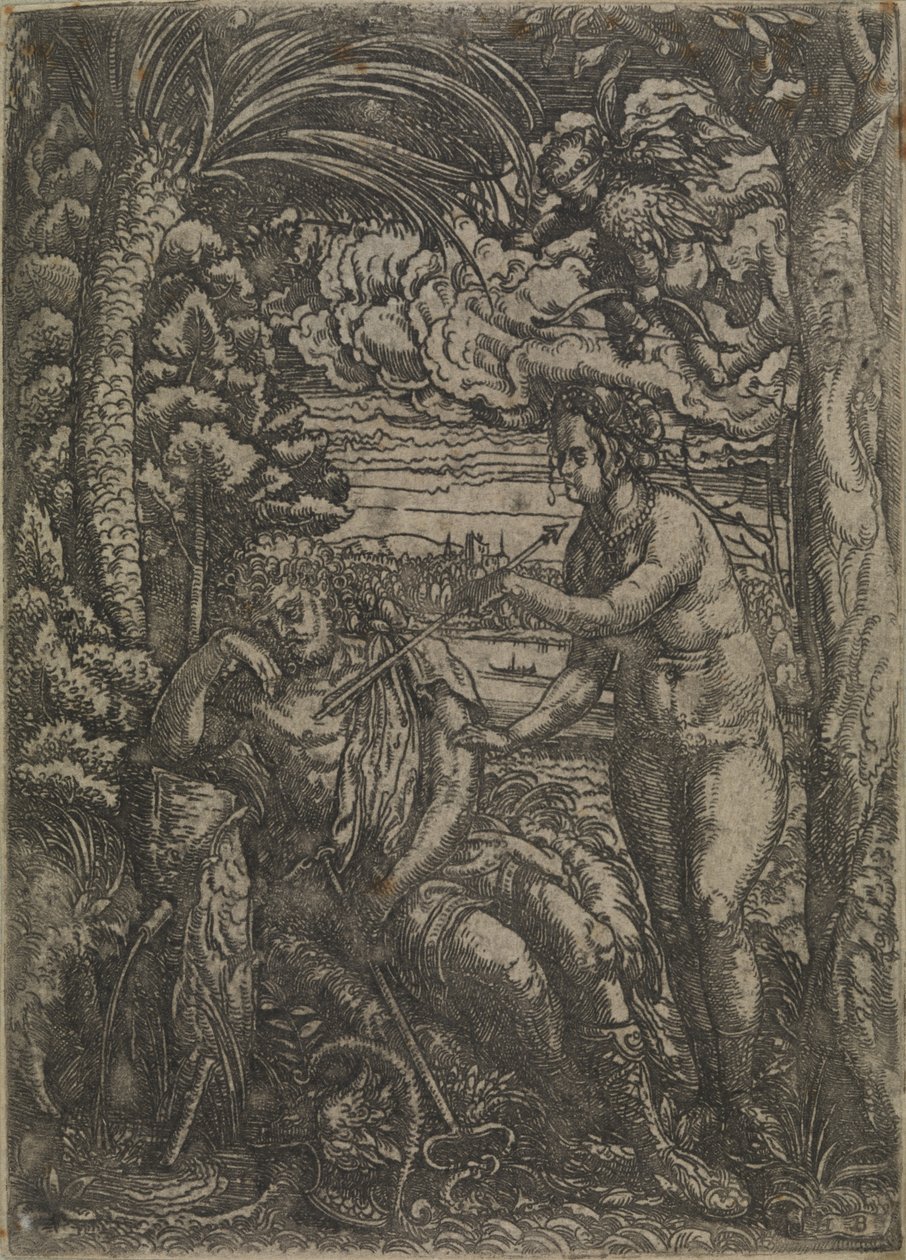 Venuše a Merkur od Hans Burgkmair d.Æ.