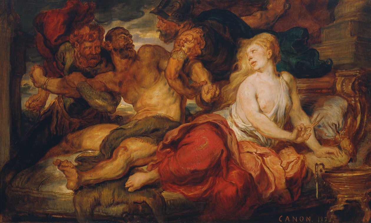 Samson a Dalila od Hans Canon