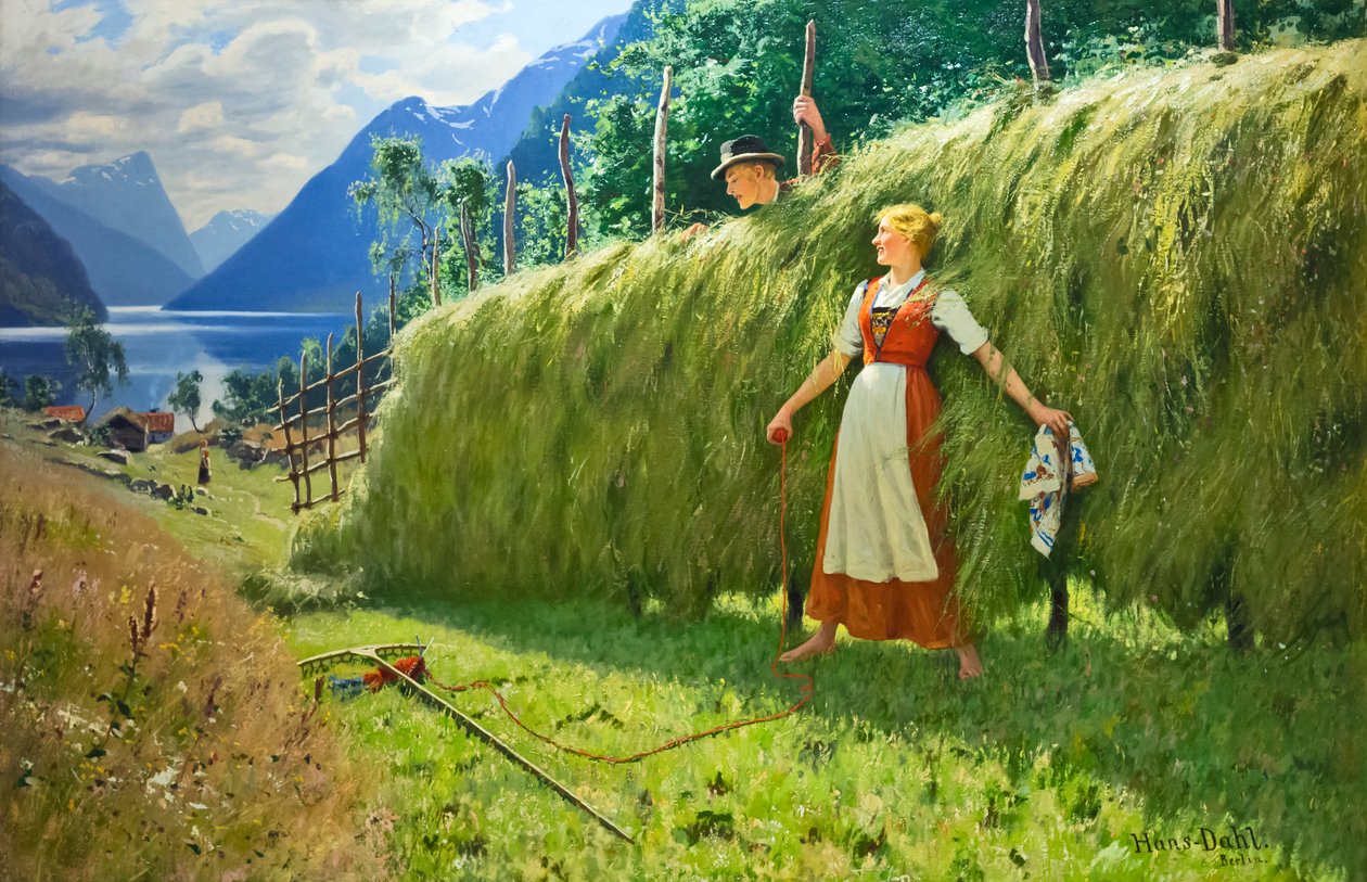 Letní epizoda (olej na plátně) od Hans Dahl