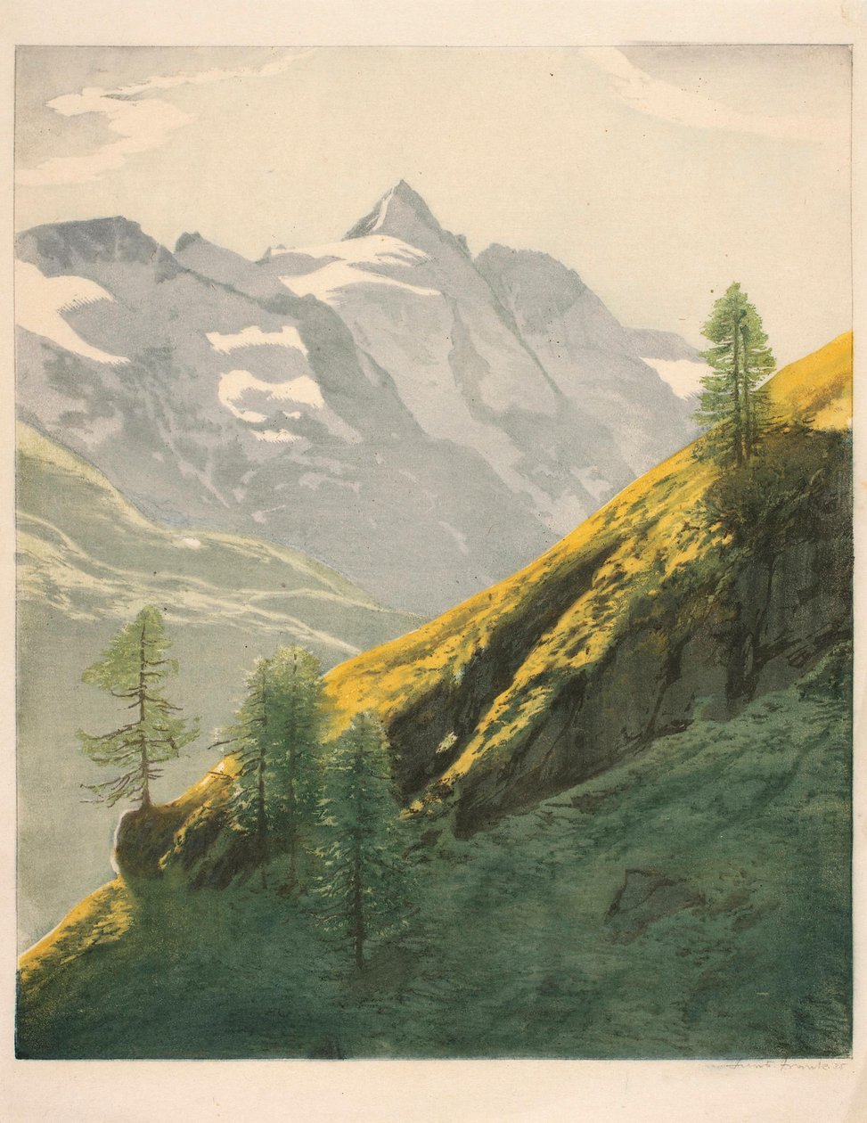 Horská krajina od Hans Frank
