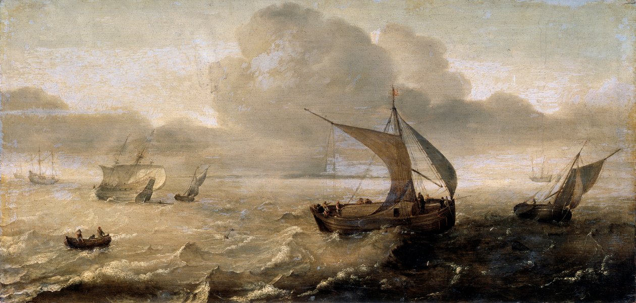 "Bouřlivé moře", 17. století od Hans Goderis