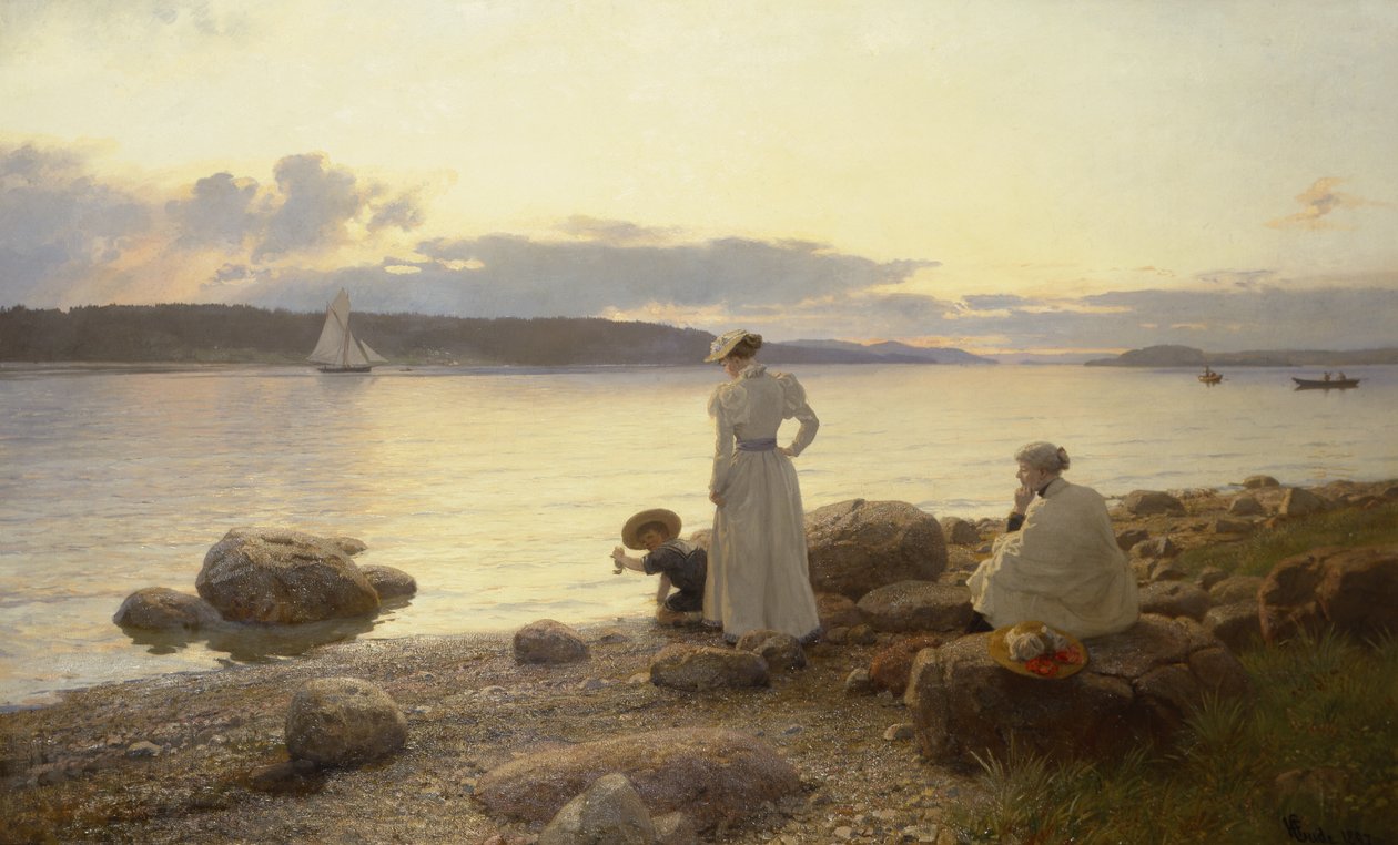 Letní noc od Hans Gude