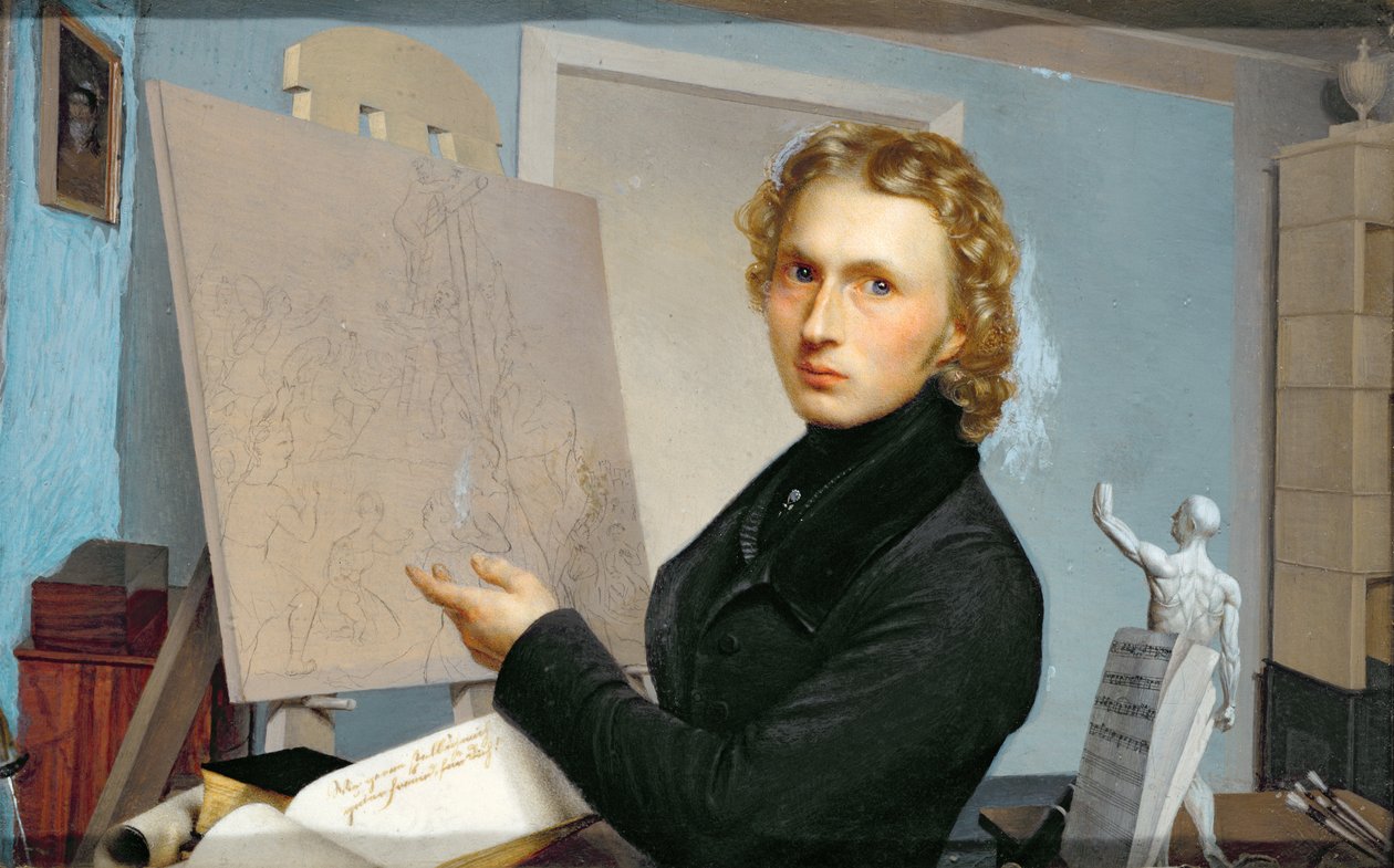 Autoportrét, 1822 od Hans Heinrich Porth