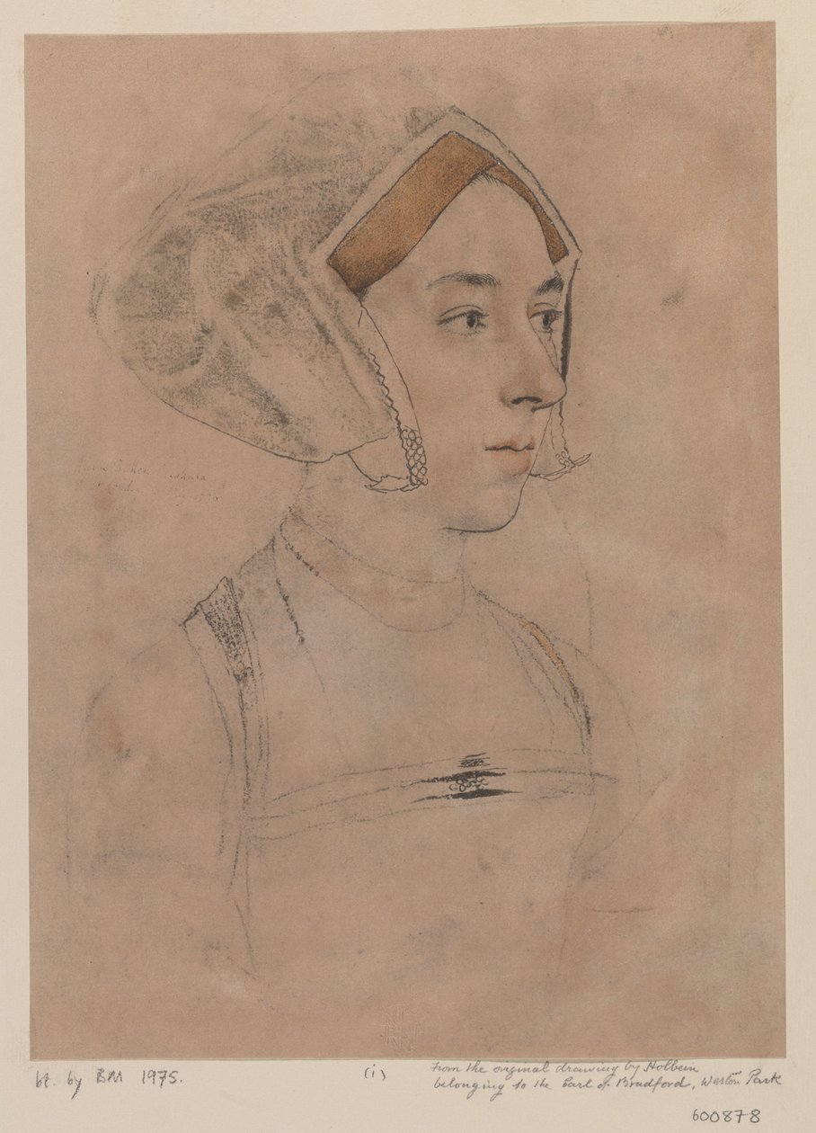Anne Boleynové od Hans, Holbein
