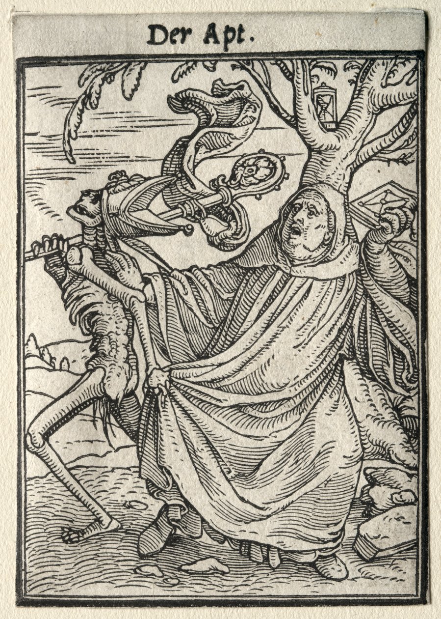 Tanec smrti: Opat od Hans Holbein