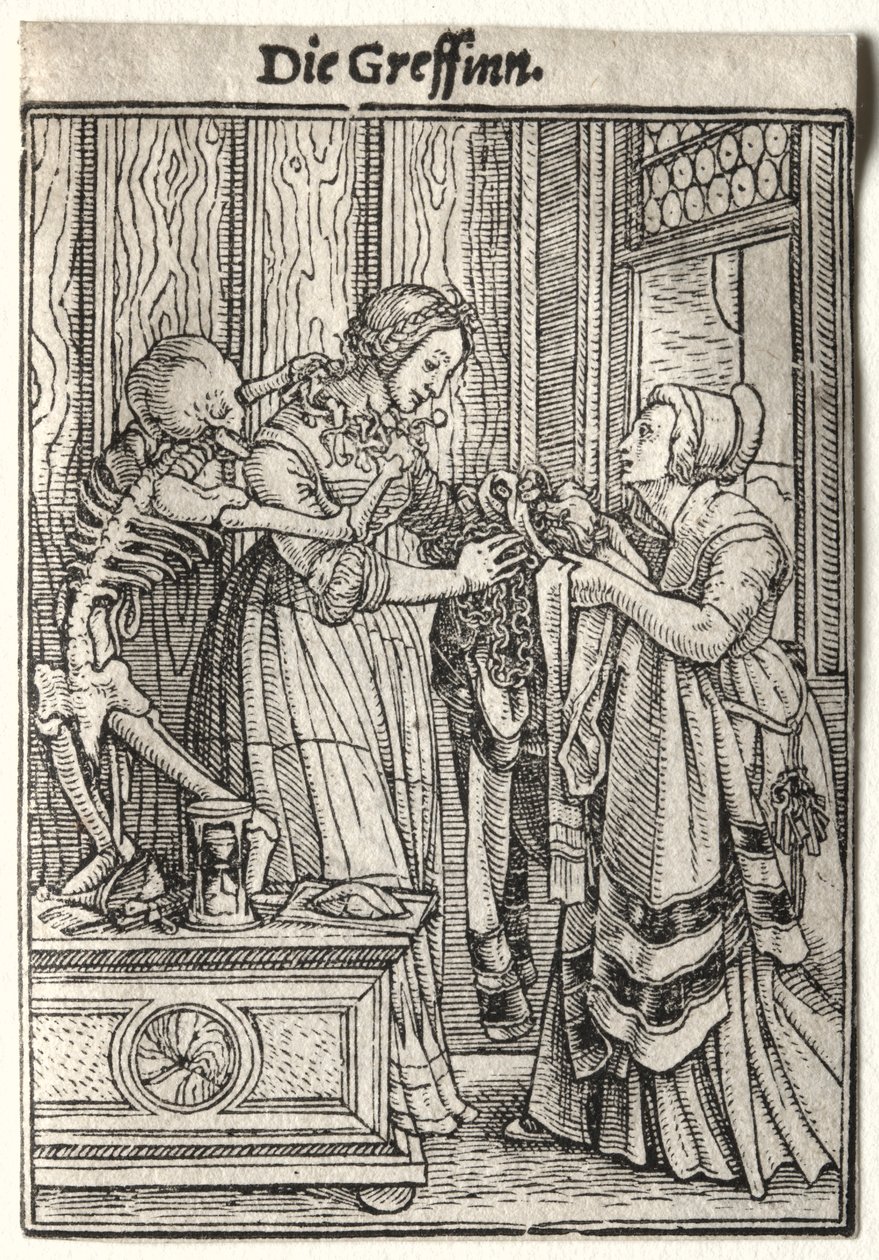Tanec smrti: Hraběnka. od Hans Holbein