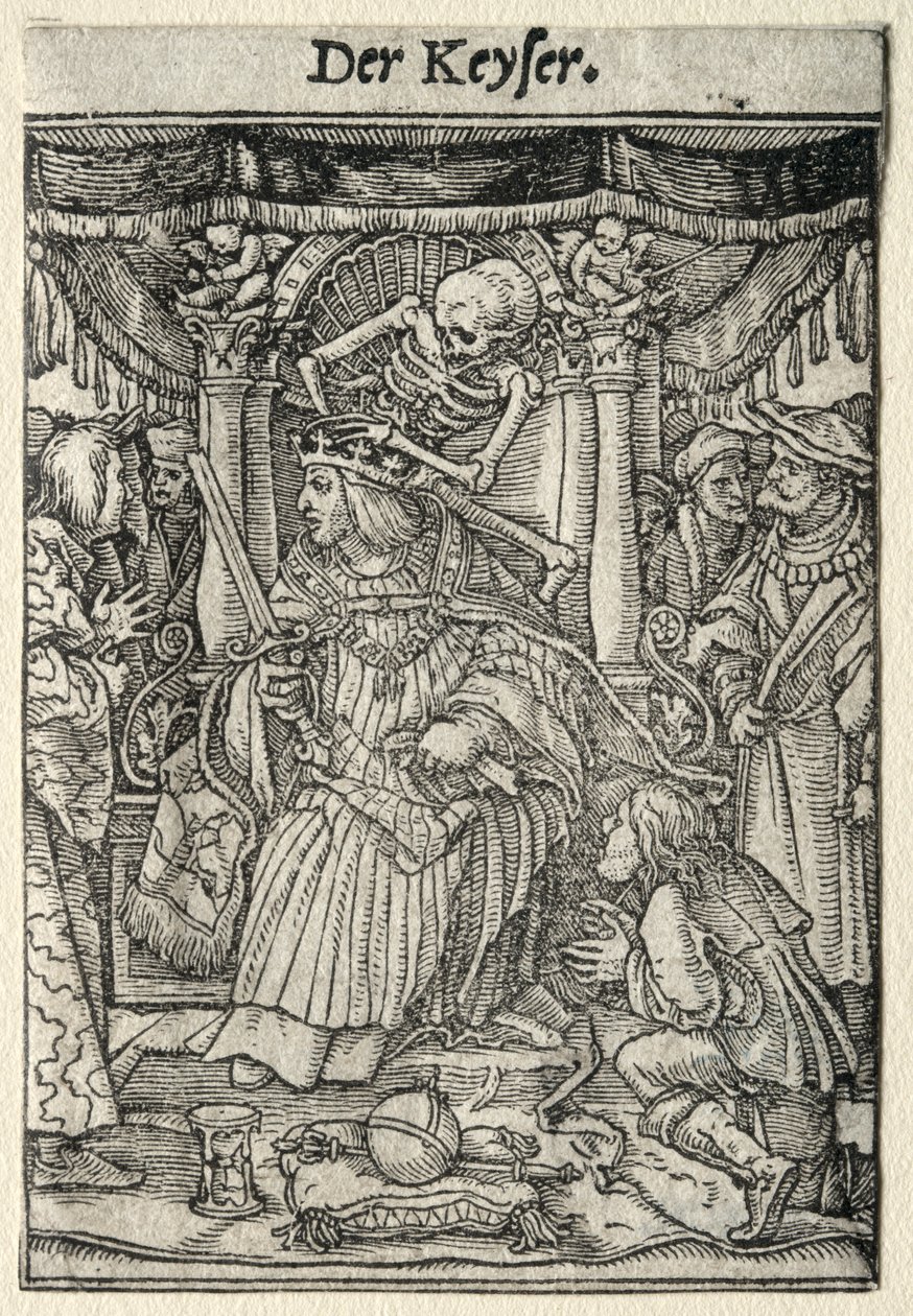 Tanec smrti: Císař. od Hans Holbein