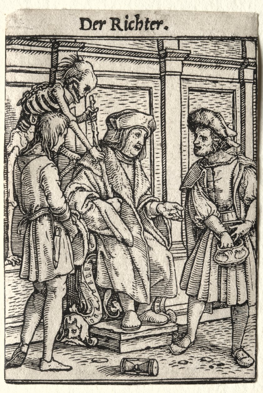Tanec smrti: Soudce od Hans Holbein