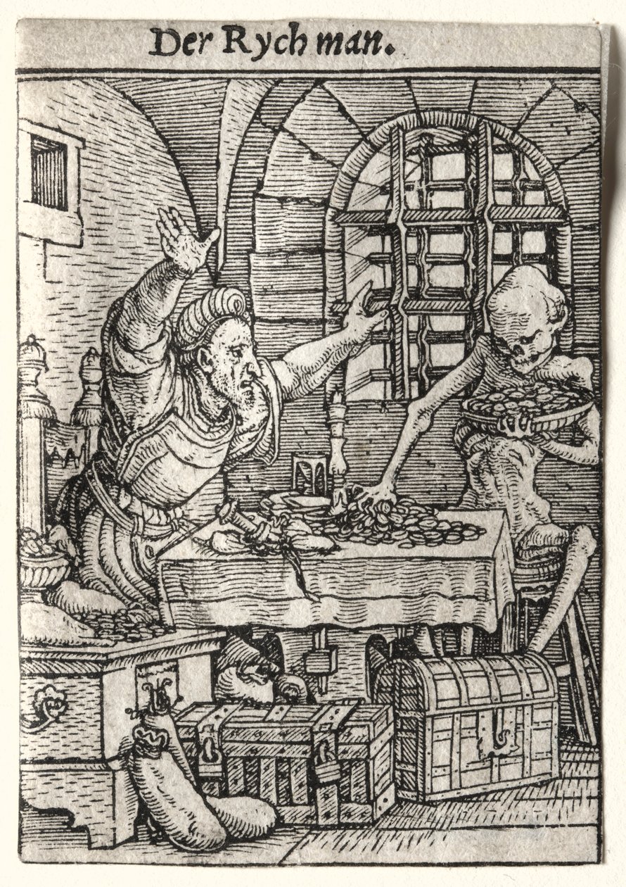 Tanec smrti: Lakomec, c. 1526. od Hans Holbein