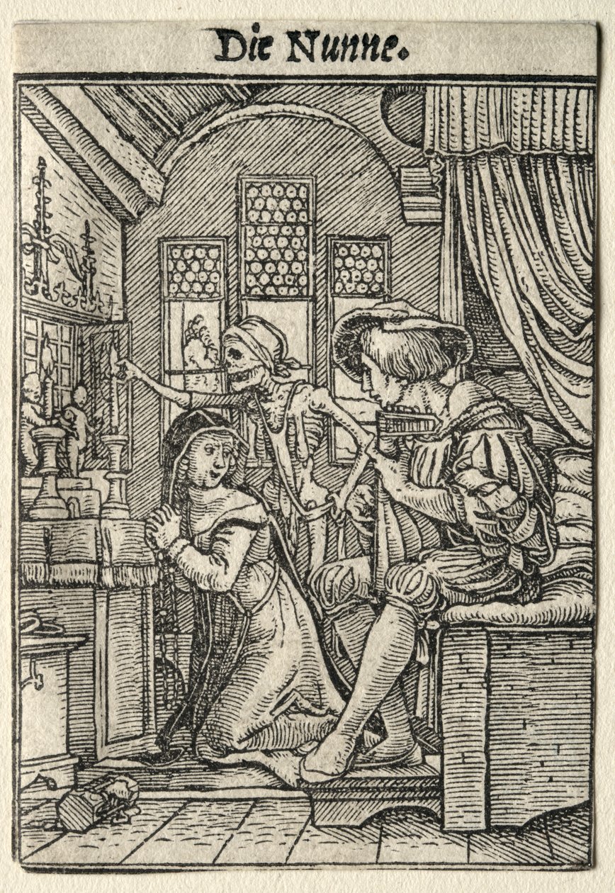 Tanec smrti: Jeptiška od Hans Holbein