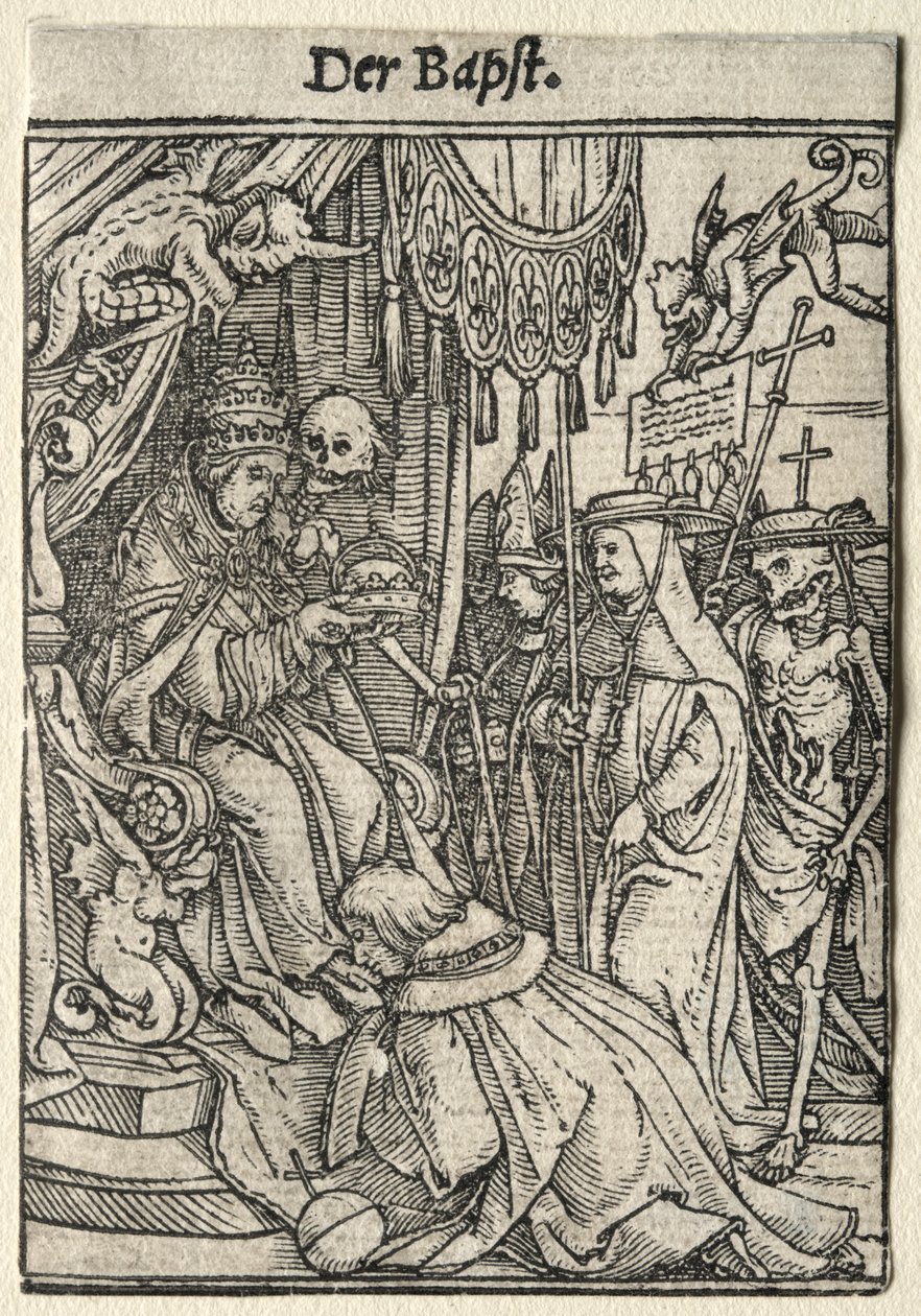 Tanec smrti: Papež. od Hans Holbein