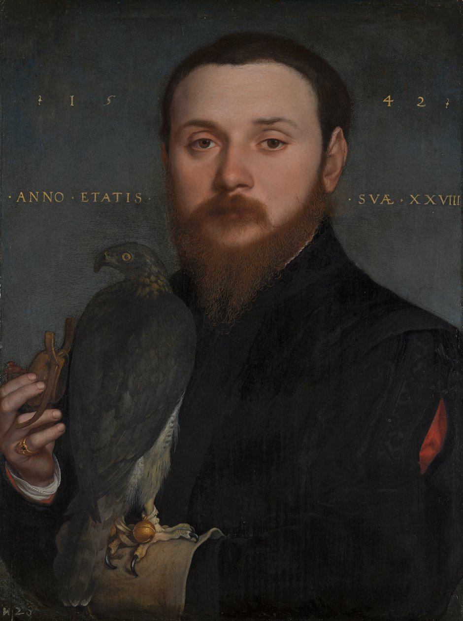Portrét sokolníka od Hans Holbein