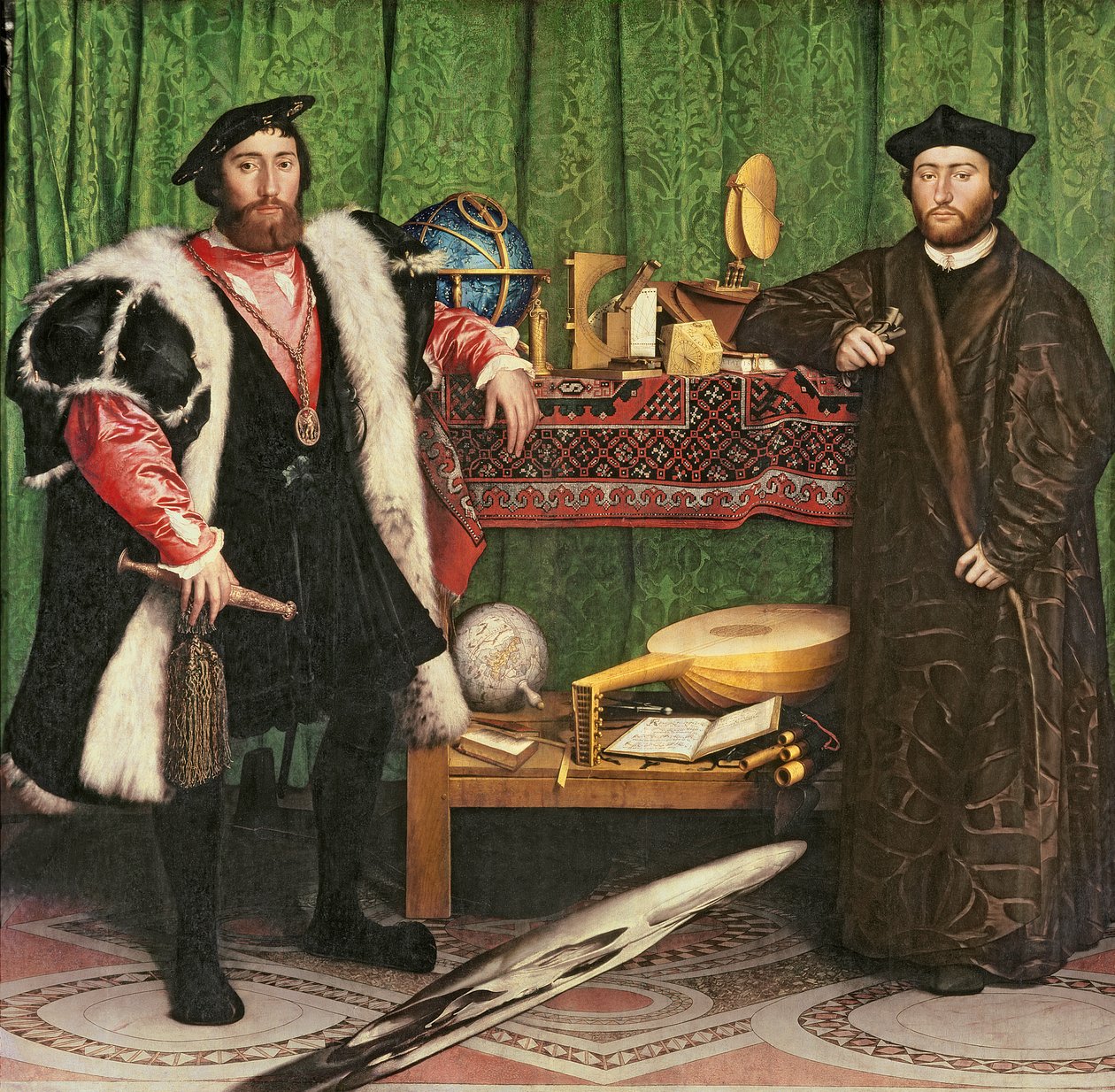 Velvyslanci, 1533 od Hans Holbein der Jüngere