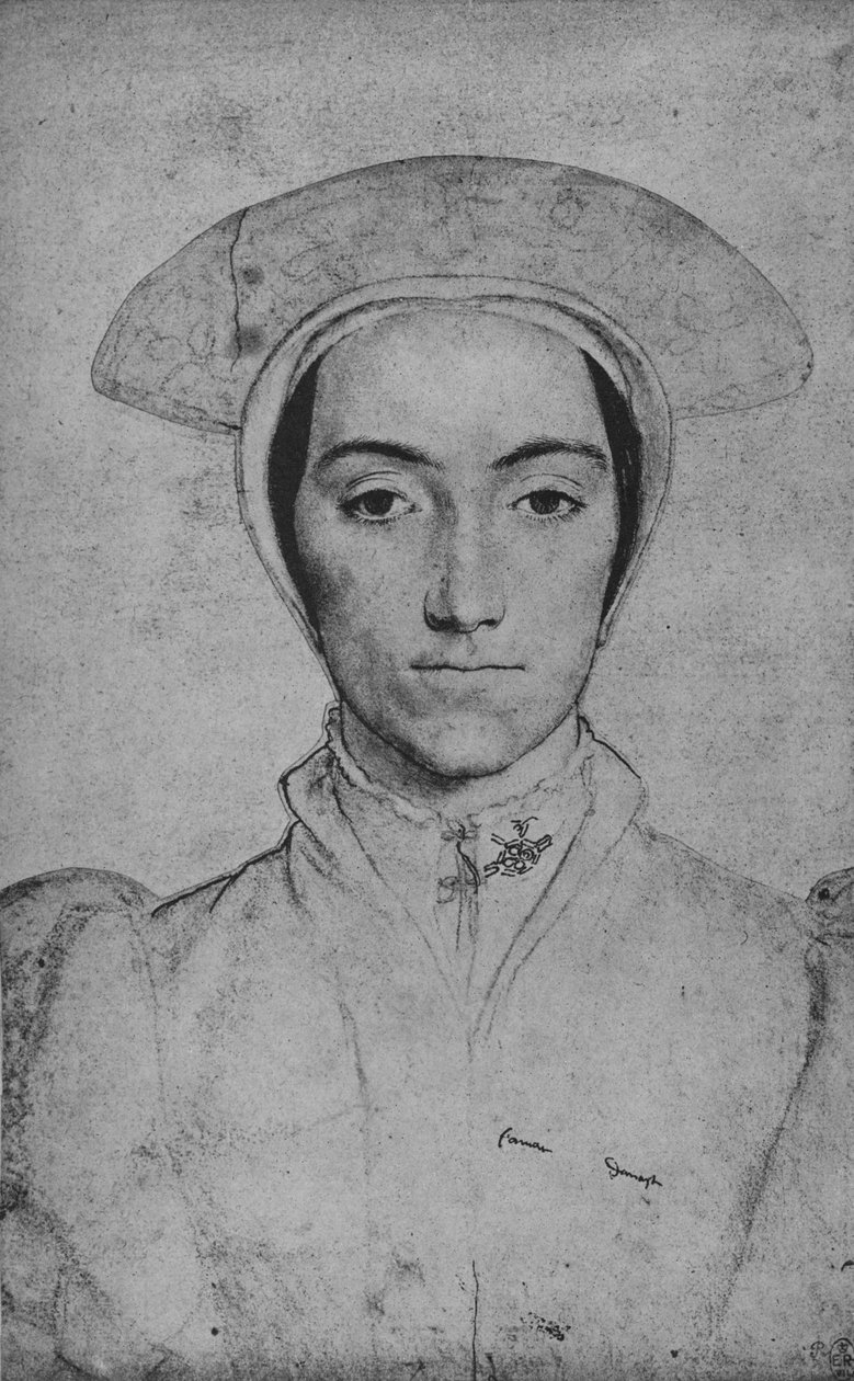 Dáma: Neznámá, c1532-1543 1945 od Hans Holbein der Jüngere