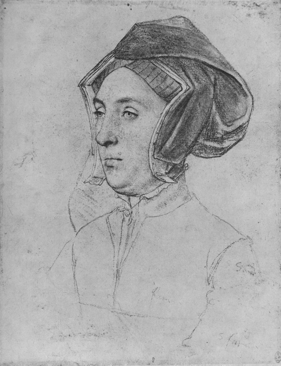 Dáma: Neznámá, c1532-1543 1945 od Hans Holbein der Jüngere